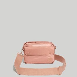 Madewell nylon camera bag. Dusty pink